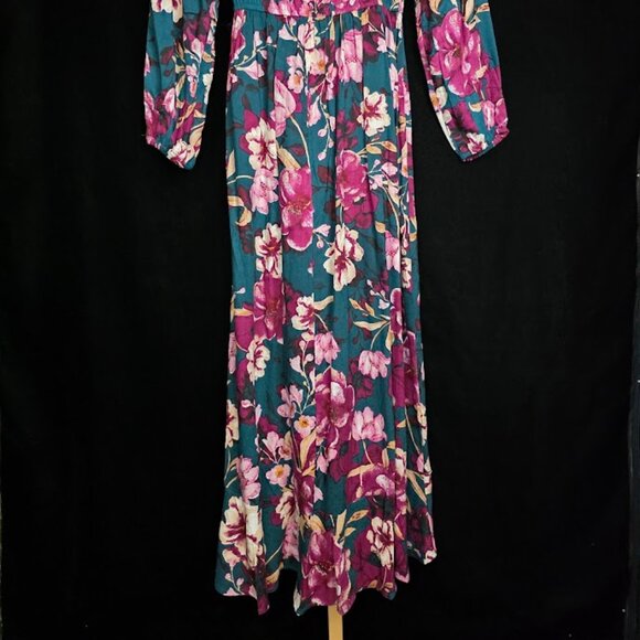 NWT Band of the Free Floral Wrap Maxi Dress M - Picture 8 of 14
